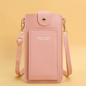 Women Bags Soft Leather Touch Screen Cell Phone Purse Crossbody Shoulder Strap Handbag