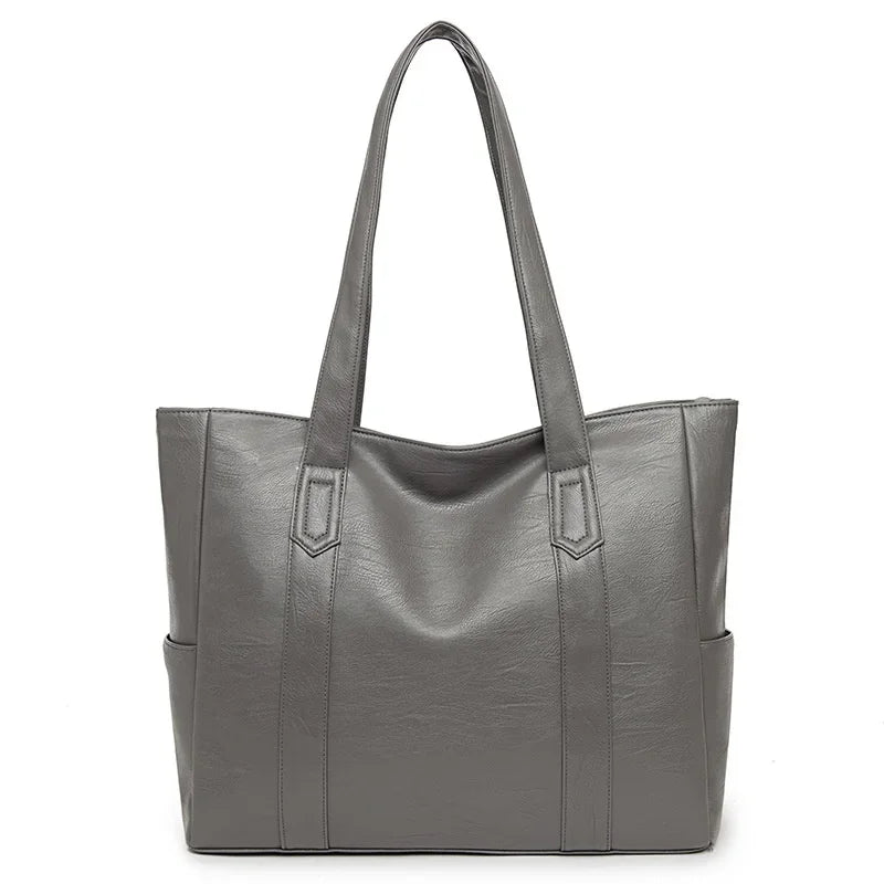 Women PU Leather Large Capacity Shoulder Bag