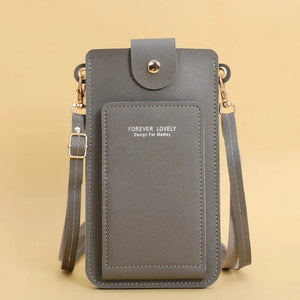 Women Bags Soft Leather Touch Screen Cell Phone Purse Crossbody Shoulder Strap Handbag