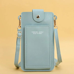 Women Bags Soft Leather Touch Screen Cell Phone Purse Crossbody Shoulder Strap Handbag
