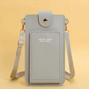 Women Bags Soft Leather Touch Screen Cell Phone Purse Crossbody Shoulder Strap Handbag