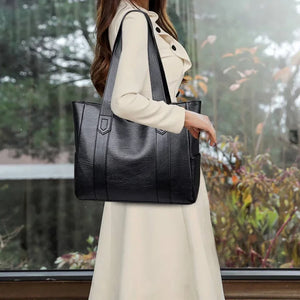 Women PU Leather Large Capacity Shoulder Bag
